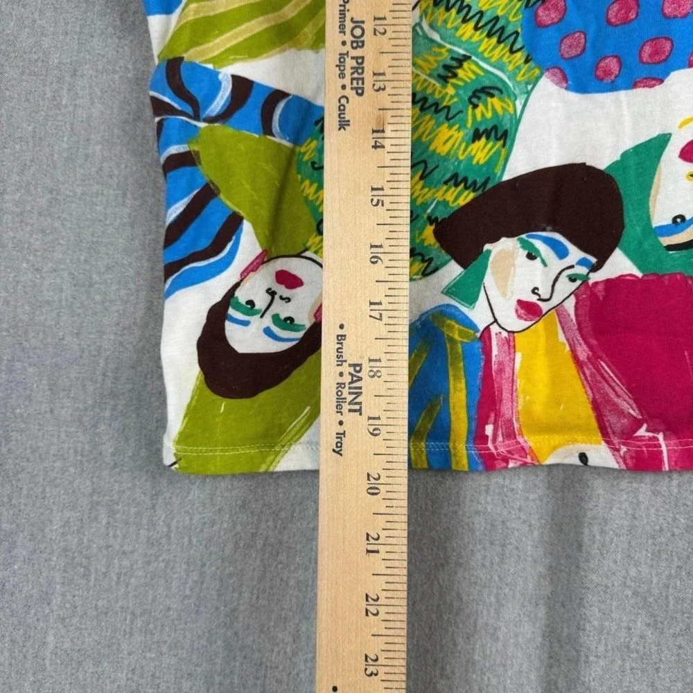 Zara short sleeve fun print cropped top M - Picture 7 of 8